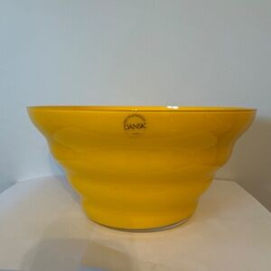 Yellow Glass Bowl